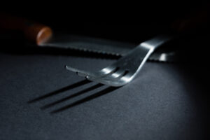 They eat with their forks upside down